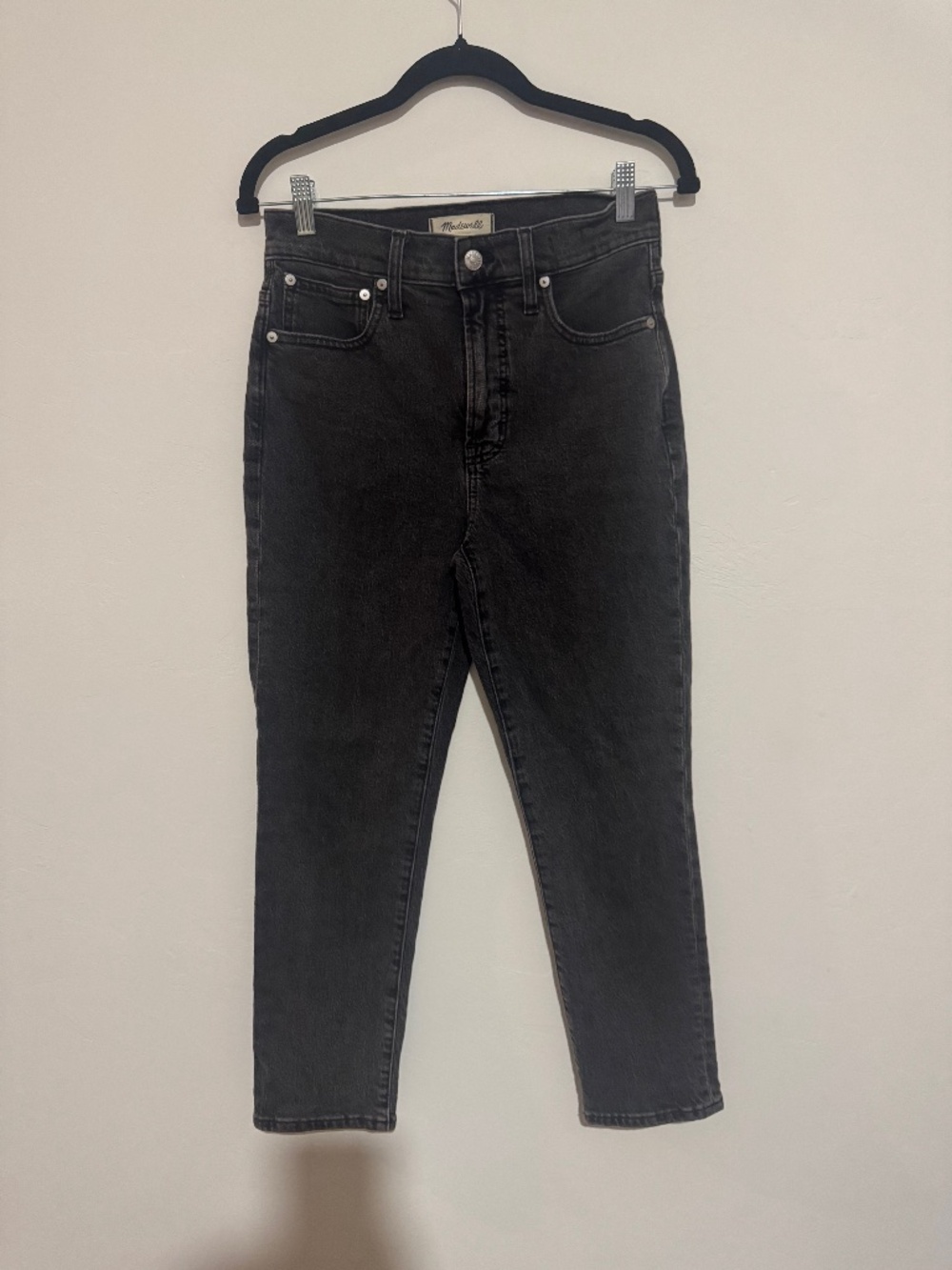 Madewell The Perfect Vintage Jean in Black Wash - Size 26 Petite